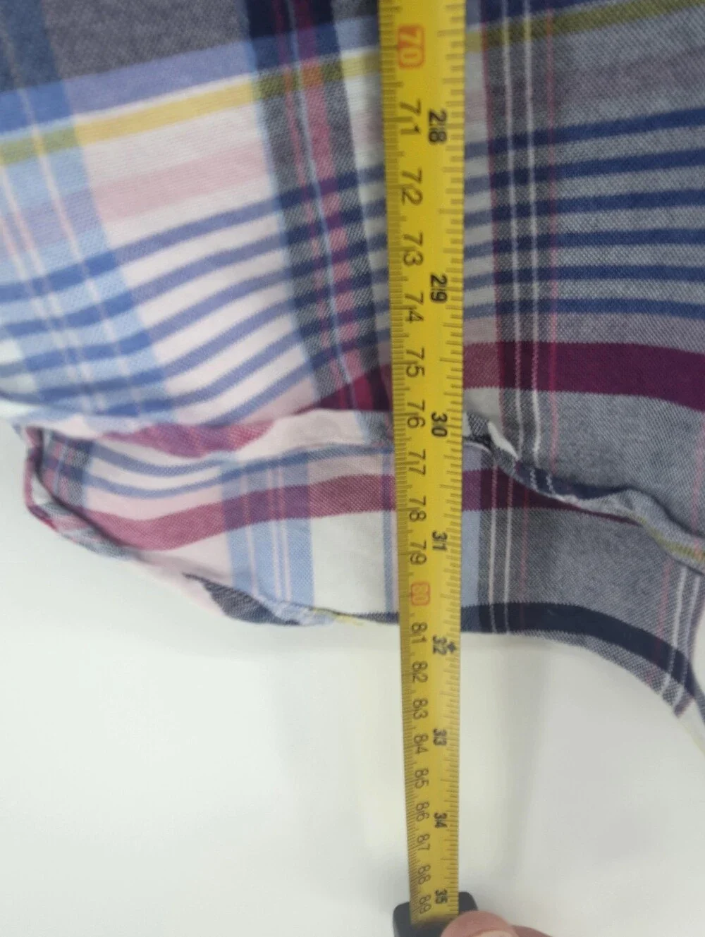 Polo Ralph Lauren Shirt Mens 1XB Blue Gingham Plaid Button Down Long Sleeve